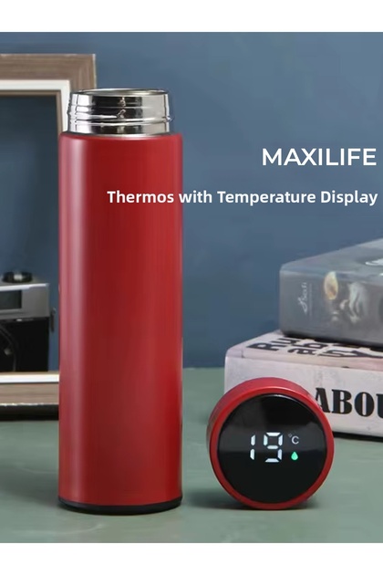 Steel Thermos with Digital Temperature Display