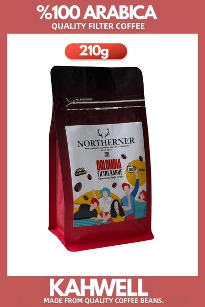 Northerner Colombia Filter Coffee 210g 100% Arabica Single Origin