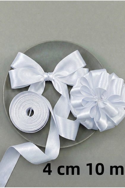 4 cm Double Sided Satin Ribbon 10 Meters | Bohça, Dowry, Gift Decoration