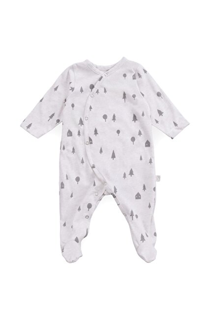 Baby Booties Jumpsuit Pine Forest Beige