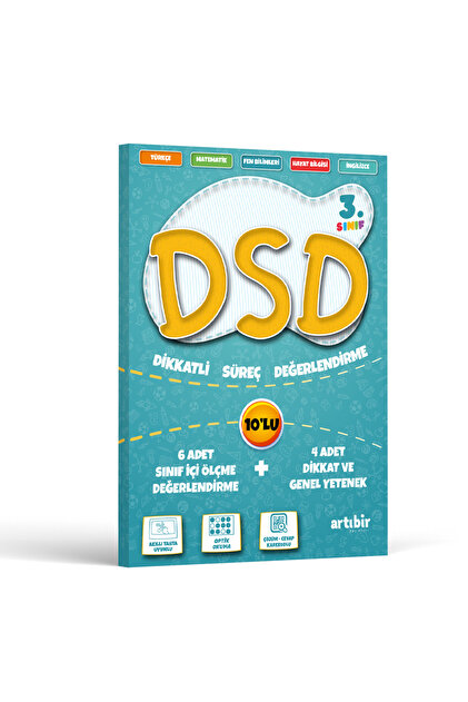 Artıbir Yayınları 3.Sınıf DSD - Dikkatli SÜREÇ DEĞERLENDİRME