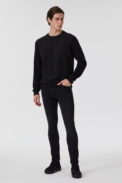 Newdiagonal Men's Sweatshirt Black