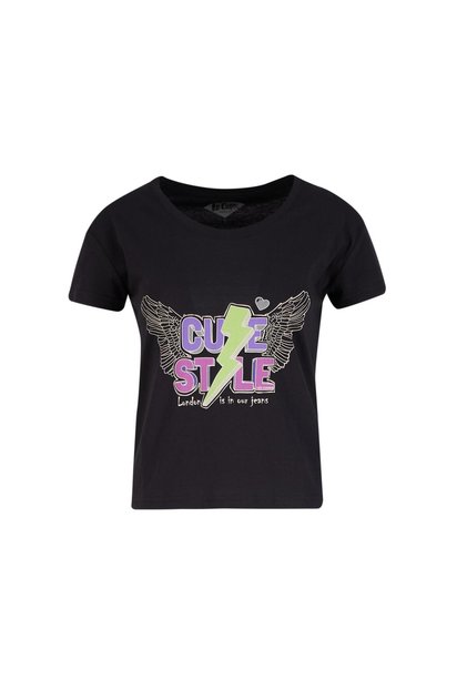 Elisa Women's 100% Cotton Crew Neck T-Shirt Black