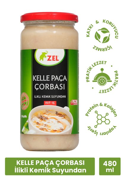 Kelle Paça Çorbası - 480 ml (ilikli kemik suyundan)