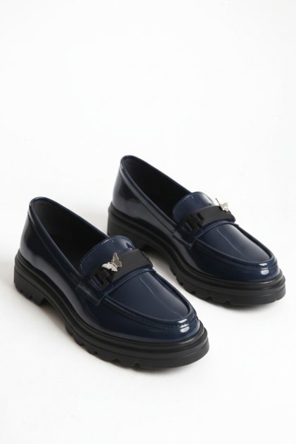 Women's Special Design Lightweight and Thick Sole Casual Oxford, Butterfly Buckle Casual Loafer Shoes