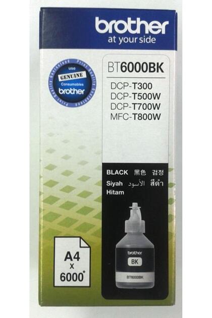 Bt6000Bk Black Black 6,000 Pages Bottle Ink Dcp-T300-T500-T700 Mfc-T800