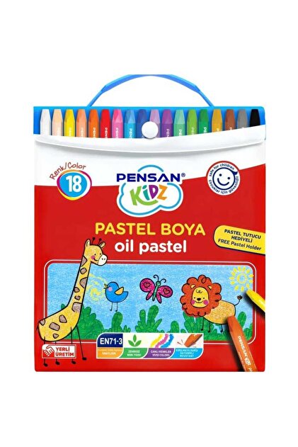 Pensan Kidz Pastel Boya Çantalı 18 Renk 98121 - Fiyatı, Yorumları