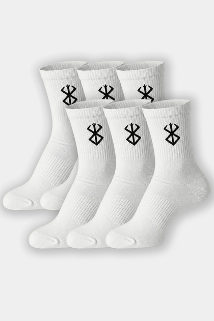 Berserk 6-Pack Sports & Casual Comfortable Unisex Socks