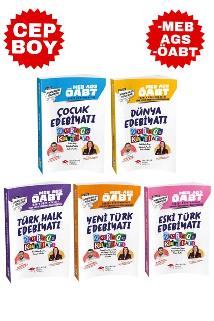 MEB-AGS ÖABT Türkçe Öğretmenliği Çocuk+Dünya+Türk Halk+Yeni Türk+Eski Türk Edebiyatı Derece Kartları