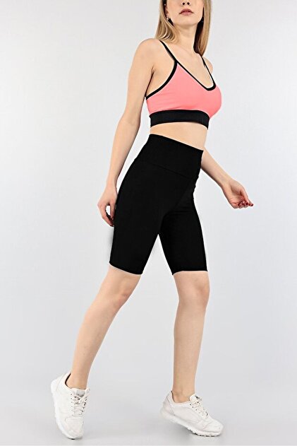 High Waist Shaping / Sculpting Biker Shorts Women's Sports Leggings Shorts Black
