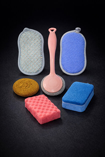 6 Piece Cleaning Set Dish Sponge Dish Wire Set