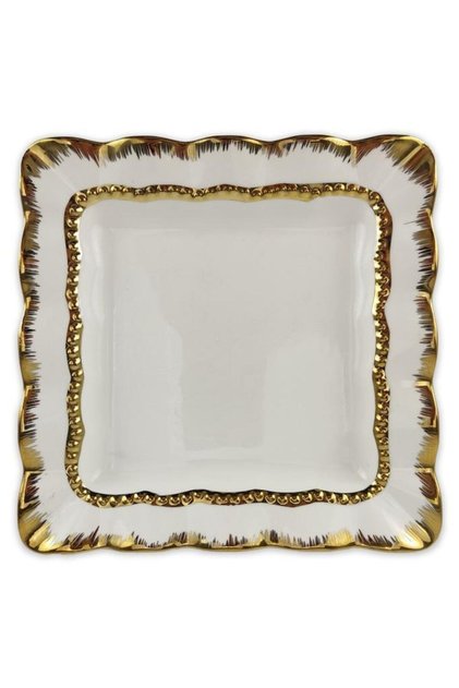 Roy King Diamond Kare Mini Porselen Sunum Tabağı 20 Cm Gold – Hs-150b C320.113