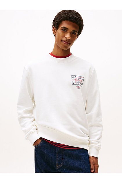 Erkek TJM Regular Entry Dna Play Bisiklet Yaka Sweatshirt