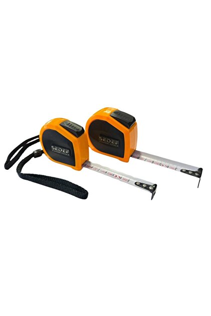 SEDEF 5MT X 25MM PROFESYONEL STOPLU ÇELİK ŞERİT METRE 37213