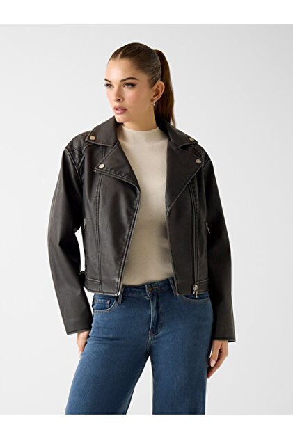 Nada Kadın Biker Ceket