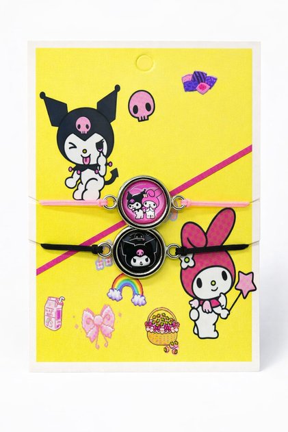 Hello Kitty Kuromi My Melody Stitch Capybara Cars Designed Children's Bracelets