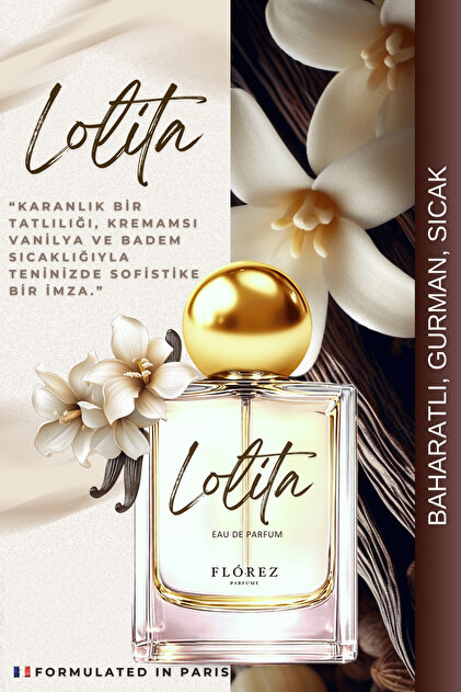 FLOREZ KADIN PARFÜMÜ - LOLİTA - Çikolata, Vanilya, Amber Edp 50 Ml