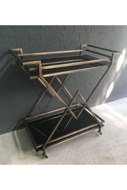 Servis Arabası metal camlı 2 katlı