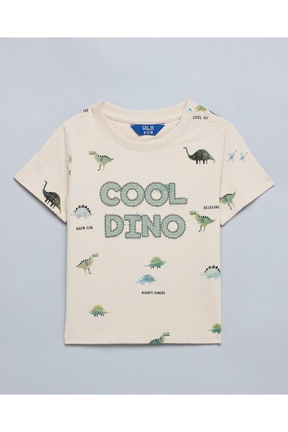 Embroidered T-Shirt With Crew Neck And Short Sleeves