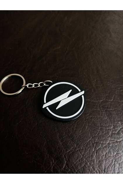 Opel Keychain - Double Sided - Embossed - Pla Plastic