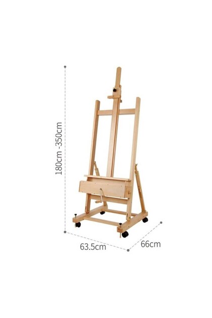 Profesyonel H Tipi Kollu Tekerlekli Şövale 180-350 cm W15