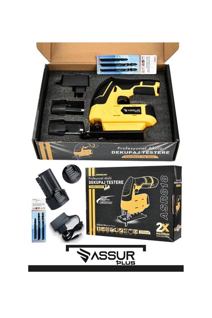 12 Volt Li-ion Şarjlı Dekupaj Testere Sarı