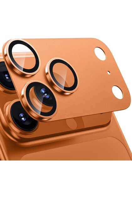 متوافق مع iPhone 17 PRO - غطاء كاميرا معدني يغطي الكاميرا بالكامل ومقاوم للصدمات والخدوش والماء