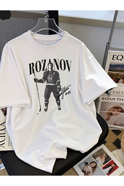 Rozanov Beyaz T-shirt HEATED RIVALRY