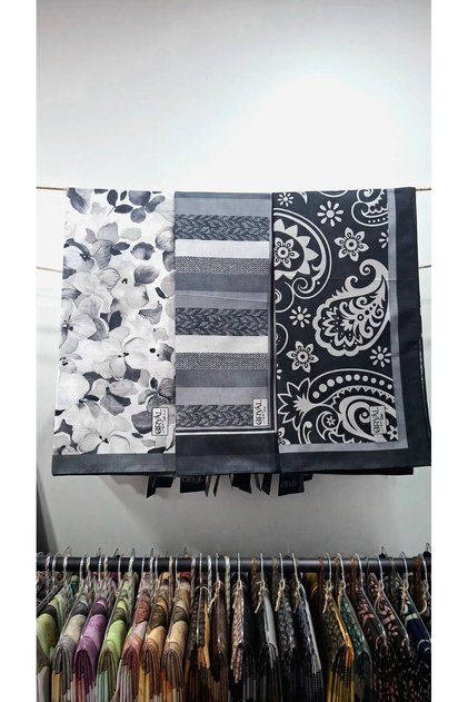 Soft Luxury Scarf Set of 3 – 100X100 (with Shawl Gift)