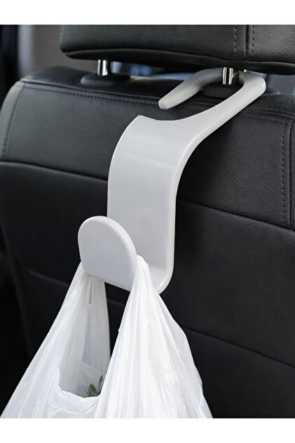 2-Piece Car Seat Back Bag Hanger – Auto Headrest Hanger & Organizer