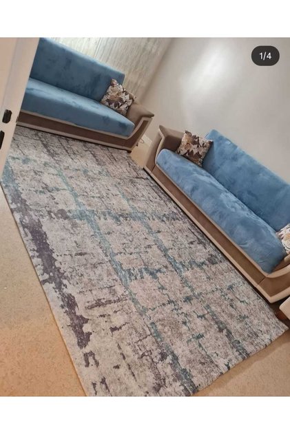 Elastic Velvet Thin Fabric Carpet Cover - Washable - 4M²=160X230 Cm, 6M²=200X300 cm