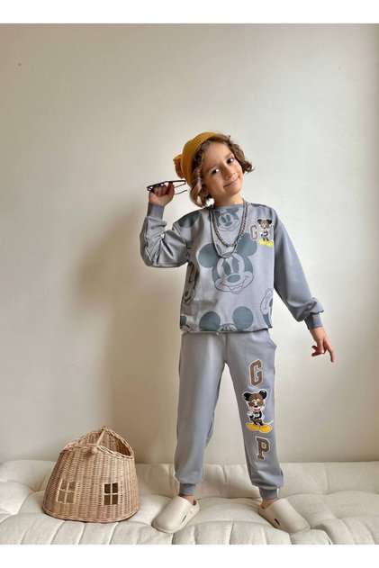 Boys' Sweatshirt Winter Tracksuit Set