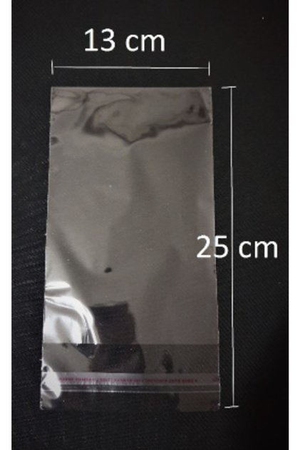 Transparent Adhesive Bag - Opp Self-Adhesive 10-Piece Mask Bag 13X25 cm - 50 Pieces