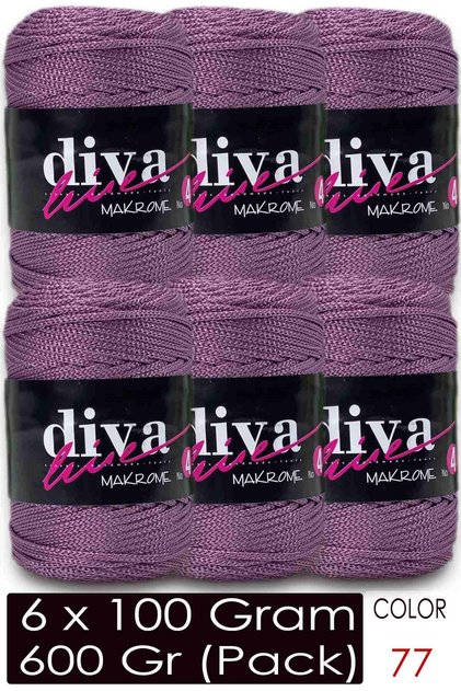 Diva Makrame Debeli konopac (Br:4) 77 (Paket od 6)