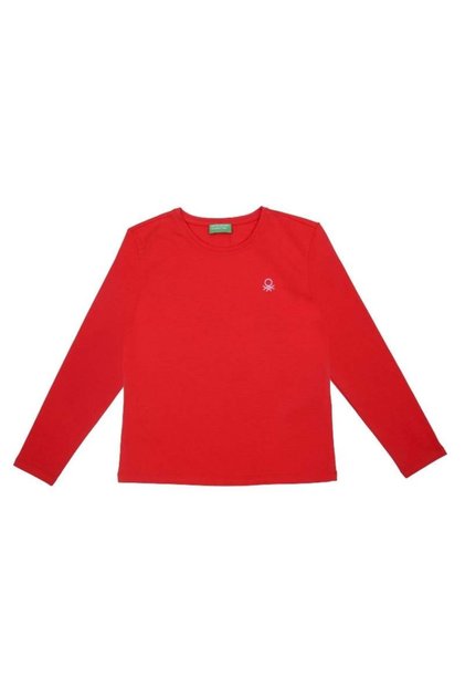 Bnt-G21576 Girl's Long Sleeve T-Shirt Red