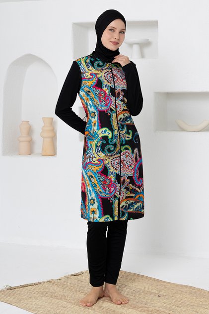 Mafen Jileli Long Sleeve Hijab Swimsuit 3304