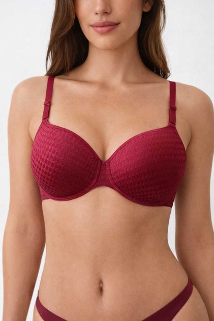 Jacquard Bra with Removable and Adjustable Straps