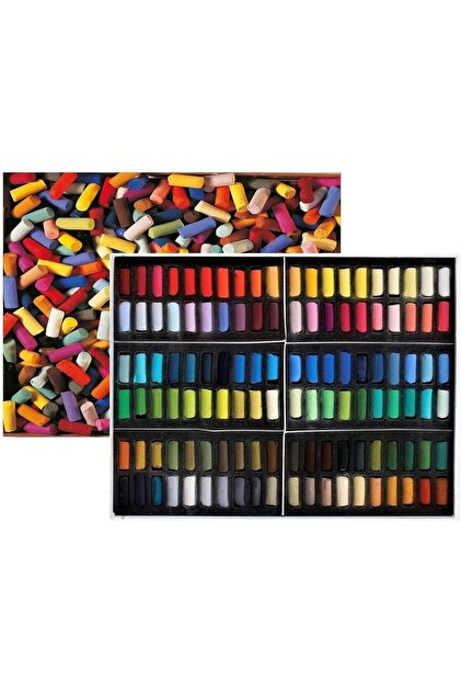 SENNELIER Soft Pastel 32本セット Sennelier Yumuşak Toz Pastel Seti Yarım Boy 120 Karışık Renk Paris