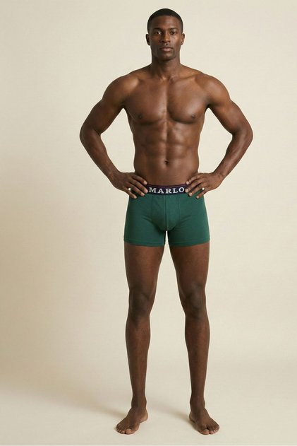 Green Premium Men's Boxer with Belt Flexible Cotton Stretch Fabric Comfortable Design