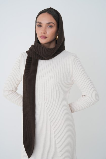 Women's Hooded Scarf Soft Textured Knit Shawl