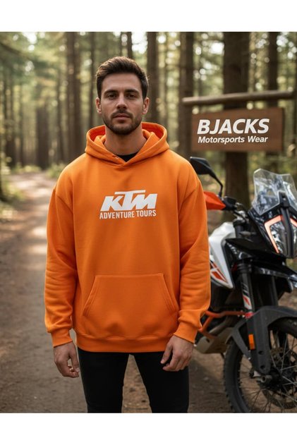 Ktm Adventure Hoodie - Orange Spirit, Free Road, Pure Adventure