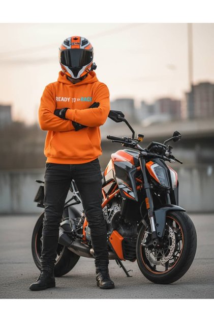 Ktm Ready to Race Orange Hoodie – Street Style and Racing Spirit Combined