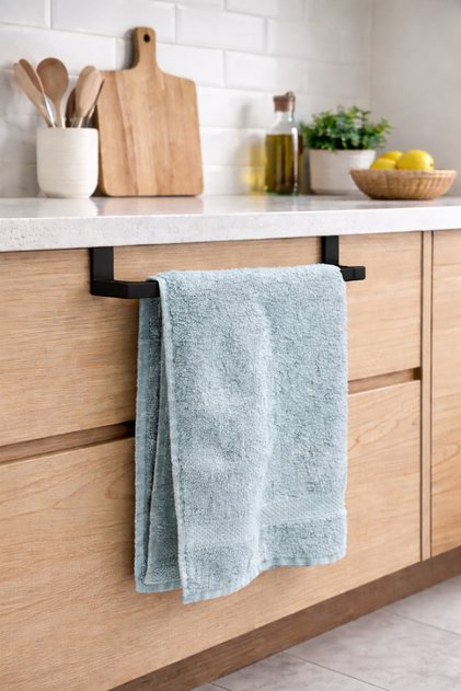 Mutfak & Banyo Dolap Kapak Askısı – Montajsız, Pratik Kullanım