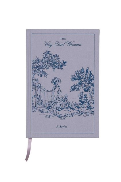 Retro Closed Notebook - Very Tired Woman