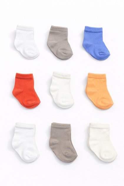 9 Pack Baby Socks