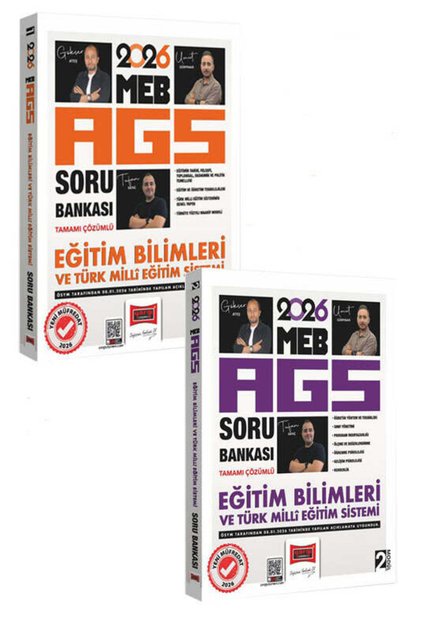Yargı 2026 MEB-AGS Eğitim Bilimleri ve Türk Milli Eğitim sistemi Soru Bankası Modül 1-2 Set