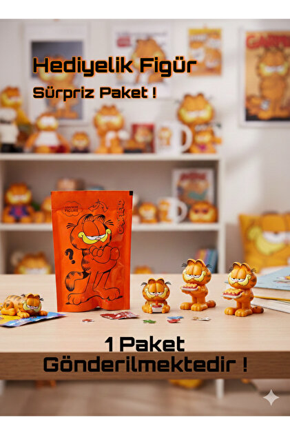 HEDİYEVİM Garfield Hediyelik Figür Paket Garfield Hediyelik
