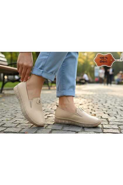Byk 9059 Genuine Leather Orthopedic Anatomical Women's Transparent Sole Shoes