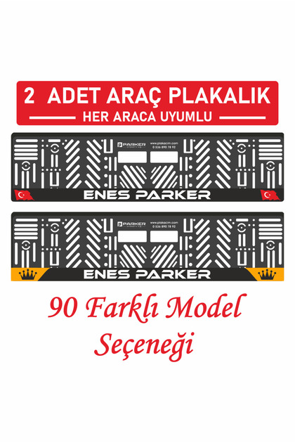 Otomobil Araç Plakalık (2 Adet ) Kişiye Özel Yazılı