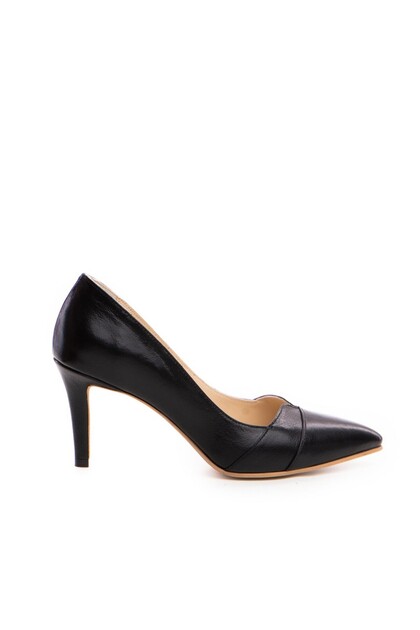 Pantofi stiletto piele naturala Negru Yuki